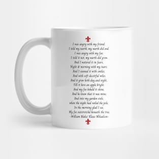 i was angry with my friend i told my wrath my wrath did end klaus mikaelson poem the poisonous tree the originals Mug